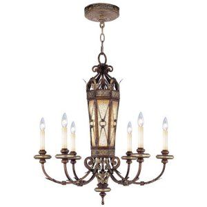 LiveX Lighting LVX 8826 64 Palacial Bronze with Gilded Accents Bristol Manor Cha