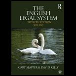 English Legal System Bundle 2011 2012
