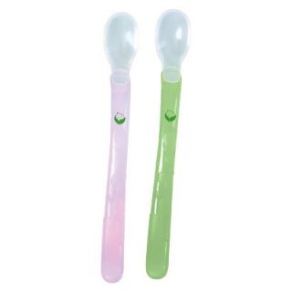 Green Sprouts Silicone Feeding Spoon   Pink/Green (2 Pack)