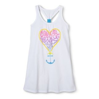 Girls Anchor Cover Up Dress   White M