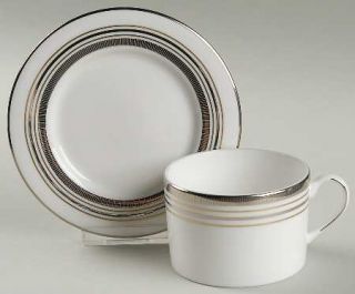 Lenox China Downing Street Flat Cup & Saucer Set, Fine China Dinnerware   Kate S