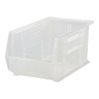 Quantum Storage Stack and Hang Bin   13 5/8 Inch x 8 1/4 Inch x 6 Inch, Clear,