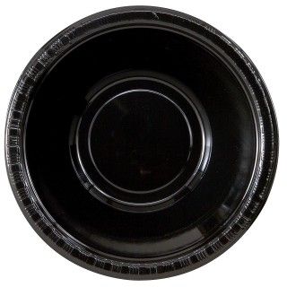 Black Velvet (Black) Plastic Bowls