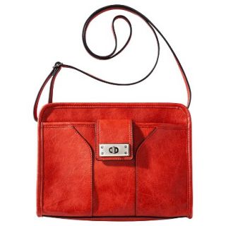 Merona Solid Crossbody Handbag   Red Orange