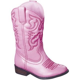 Toddler Girls Cherokee Gregoria Cowboy Boot   Pink 8
