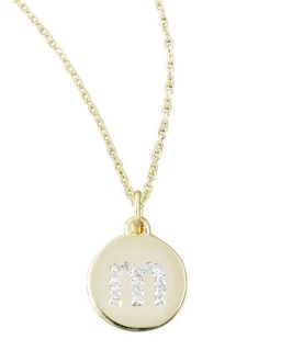 Diamond Initial Necklace, M   KC Designs
