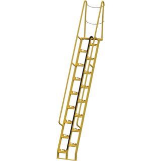 Vestil Alternating Tread Stairs   11 Ft. H, 68 Degree Angle, 17 Steps, Model