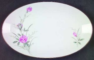 Fine China of Japan Golden Rose (Pink Roses, Msi) Relish/Gravy Underplate, Fine