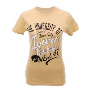 Iowa Hawkeyes New Agenda NCAA Womens Heathered Splashy T Shirt