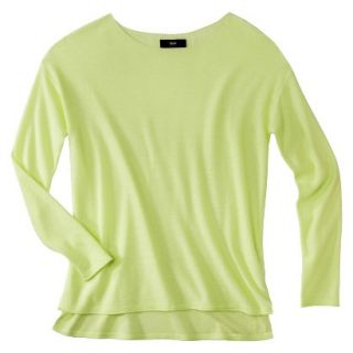 Mossimo Womens Crew Neck Pullover Sweater   Luminary Green XL