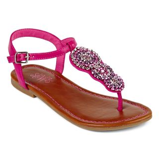Stevies Camelot Girls Ankle Strap Sandals, Pink, Girls