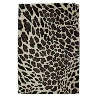 Mohawk Bronx Cheetah Area Rug   Black/Tan (34X56)