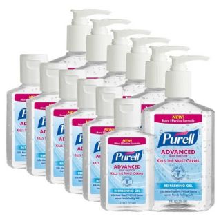 Purell Advanced Hand Sanitizer Refereshing Gel   2oz (6 Pack) , 8oz (6 Pack)