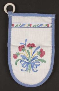 Lenox China Poppies On Blue (For The Blue) Cloth Oven Mitt, Fine China Dinnerwar