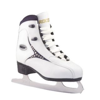 Roces Womens Soft Boot Figure Skates   White/Black 8