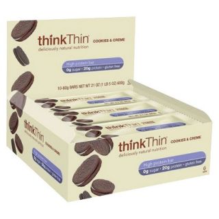 ThinkThin High Protein Bar   Cookies and Cr�me (10 Bars)