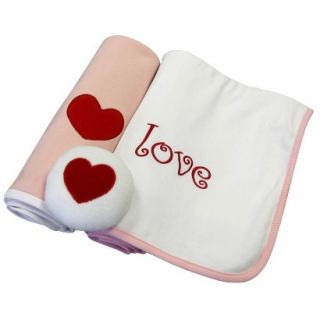 Blanket/Rattle 3 pc. Gift Set   Pink by Tadpoles