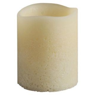 Lava Textured Candle   Bisque (3x4)