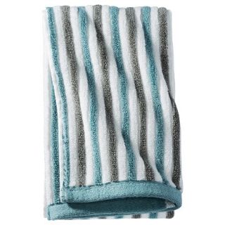 Threshold Stripe Hand Towel   Gray/White/Blue
