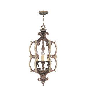 LiveX Lighting LVX 8864 64 Palacial Bronze with Gilded Accents Seville Entry and