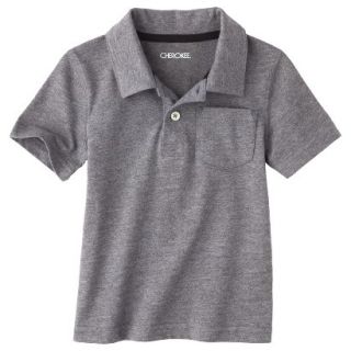 Cherokee Infant Toddler Boys Short Sleeve Polo   Grey 2T