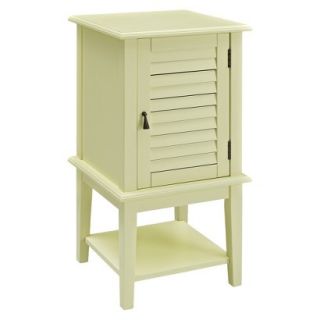 Accent Table Powell Shutter Door Table   Buttercup Yellow