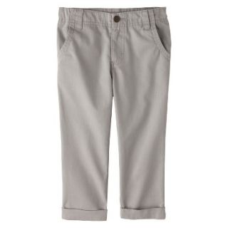 Cherokee Infant Toddler Boys Cuffed Chino Pant   Grey 5T