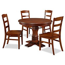 Home Styles Aspen Collection Pedestal Dining Set Brown Size 5 Piece Sets