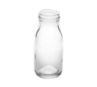 American Metalcraft 8 oz Glass Milk Bottle   Clear