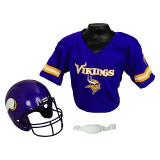 Franklin Sports NFL Vikings Helmet/Jersey set  OSFM ages 5 9