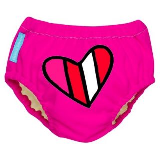 Charlie Banana Swim Diaper & Training Pant Size Medium   Pink Heart