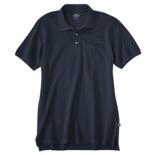Dickies Mens Relaxed Fit Mini Pique Polo   Dark Navy 4X