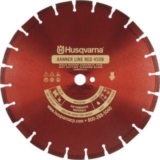 Husqvarna Wet Diamond Asphalt Blade   18 Inch, Model Banner Line Red 450B R, 18