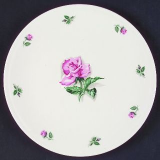 Household Institute Rhythm Rose Cake Plate, Fine China Dinnerware   Kitchen Kraf