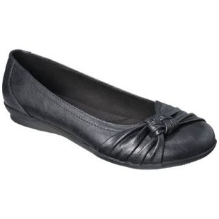 Womens Merona Matia Ballet Comfort Flat   Black 5.5
