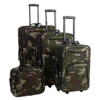 Rockland Escape 4 pc. Expandable Luggage Set   Camo