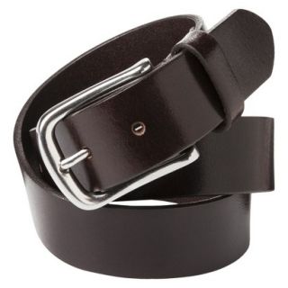 Merona Mens Belt   Brown with Silver Buckle   L