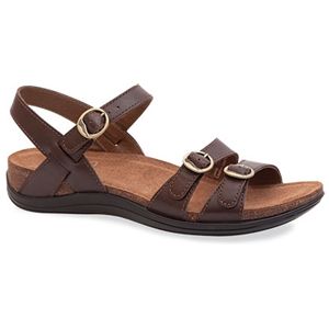 Dansko Womens Janis Chocolate Full Grain Sandals, Size 39 M   1505 450200