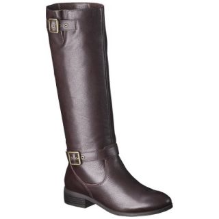 Womens Mossimo Supply Co. Rylee Genuine Leather Tall Boot   Brown 7.5