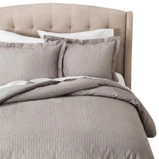 Fieldcrest Luxury Jacquard Comforter Set   Gray (King)