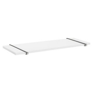 Wall Shelf White Sumo Shelf With Black Belt Supports   45W x 12D