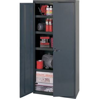 Edsal Welded Vault Cabinet   36 Inch W x 24 Inch D x 84 Inch H, Model VC1504G