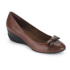 Rockport Womens Trulinda Bow Pump British Tan Shoes, Size 9 M   V74797