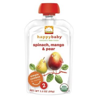 Happy Baby Organic Baby Food Stage 2   Spinach, Mango & Pear (8 Pack)