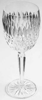 Waterford Rosemare (Cut Foot) Wine Glass   Vertical Cut Design On Bowl, Cut Foot