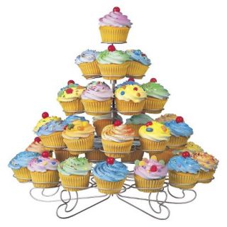 Wilton Cupcakes and More Stand   Silvertone (Holds 38)