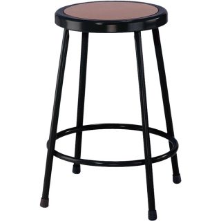 National Public Seating Steel Stool   24 Inch H, Black, Model 6224 10