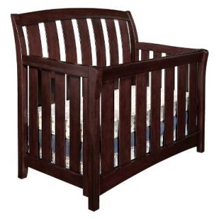 Westwood Brookline Convertible Crib with Toddler Rail   Chocolate Mist