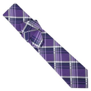 City of London Mens Tie   Purple Plaid