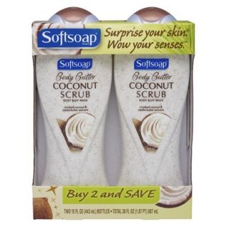 Softsoap Coconut Scrub Moisturizing Body Wash Value Pack